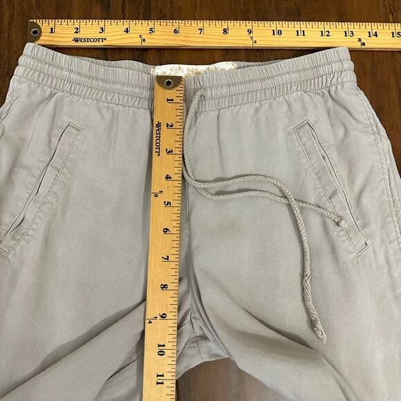 BELLA DAHL Tencel Lyocell Drawstring Tapered Pants in Taupe - Picture 10 of 12